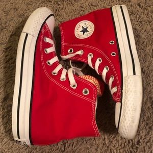 Converse High Top: Men’s 4, Women’s 6